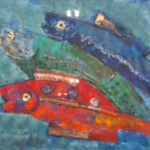 Collage, Maya Wildevuur, Vissen
